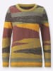 WITT WEIDEN Strickpullover in ocker-rostrot-gemustert