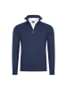 Cappuccino Italia Pullover Zip Mock in Blau