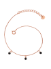 Glanzstücke München Armband aus Sterling Silber mit Spinell in roségold