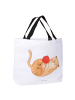 Mr. & Mrs. Panda Shopper Tasche Katze Wolle ohne Spruch in Weiß