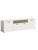 ebuy24 TV Tisch Prisma Weiß 190 x 37 cm