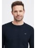 FQ1924 Strickpullover FQKYLE structure crewneck knit 21900700 modischer Langarmpullover in Dunkelblau