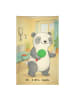 Mr. & Mrs. Panda Mini-Handtuch Panda Tischtennis Design ohne Spruch in Weiß