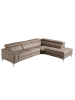 Angel Cerdá Relax Chaiselongue Sofa 6043 in Nerz / Stahl