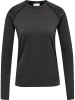 Hummel Hummel T-Shirt L/S Hmlci Yoga Damen Dehnbarem Schnelltrocknend Nahtlosen in BLACK MELANGE