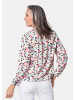 GOLDNER Kurzgröße:  Zeitlose Bluse mit einzigartigem Druck in multicolor