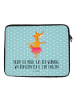 Mr. & Mrs. Panda Laptoptasche Fuchs Ballerina mit Spruch in Türkis Pastell