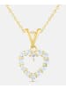 Diamant L'éternel Kette mit Anhänger, mit Blautopas, 375 Gelbgold