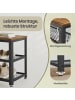 VASAGLE Sitzbank Daxton in Braun-Schwarz - (B)100 x (H)45 x (T)30 cm