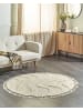 Beliani Geflochtener Teppich ARTMAK in Beige - (W) 140 x (L) 140 cm
