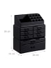 relaxdays Makeup Organizer in Schwarz