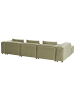 Beliani Ecksofa BRANDE in Grün - (W) 330 x (H) 70 x (L) 184 cm