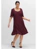 sheego Cocktailkleid in aubergine