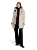AMBER & JUNE Winterjacke mit Kapuze in Silver Cloud