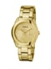 Guess Damen-Armbanduhr Cubed Goldfarben