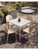 Beliani 4er-Set Esszimmerstuhl BRUGNELLO in Beige