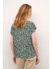 Cream Kurzarm-Bluse CRTiah Loose fit in Winter Green Daisy Flower