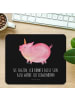 Mr. & Mrs. Panda Mousepad Einhorn Schwein mit Spruch in Schwarz