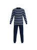 Tom Tailor Pyjama in Blau/Weiß