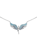 Engelsrufer  Sterling Silber Schutzengel blau Zirkonia Collier 44cm