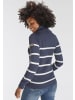Kangaroos Rollkragenpullover in marine-wollweiß