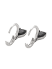 NAEMI Women Earrings in Silver Black