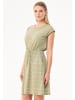 Organication Minikleid "WOR13345" in Oliv/Cremeweiß