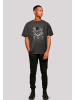 F4NT4STIC Oversize T-Shirt Guns 'N' Roses Skull and Pistols in schwarz