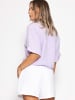 SASSYCLASSY Musselin Bluse mit Zugband in Flieder