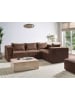 Beliani 4-tlg Ecksofa AXEBO in Braun linksseitig