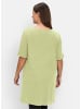 sheego Longshirt in pistazie
