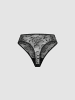 Erlich Textil  SLEEK LACE STRING in schwarz
