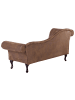 Beliani Chaiselongue LATTES in Braun - (W) 188 x (H) 87 x (L) 59 cm