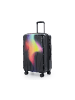 suitline mittelgroßer Hartschalen-Koffer Check-In Reisekoffer Trolley TSA 68L in Neon Red Yellow