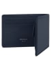 Redolz Leather Essentials QF kleine Geldbörse RFID Leder 10,5 cm in navy