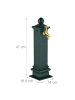 relaxdays Standbrunnen in Dunkelgrün - (B)14 x (H)47 x (T)18,5 cm