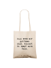 Mr. & Mrs. Panda Shopping Tasche Spruch Trennung von den Eltern ... in Creme
