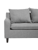 Beliani Ecksofa ELVENES in Grau/Braun - (W) 206 x (H) 69 x (L) 140 cm