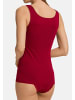Hanro Unterhemd / Top Cotton Seamless in Red dahlia