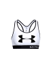 Under Armour Under Armour Mid Keyhole Graphic Bra in Weiß