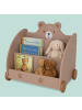 relaxdays Bücherregal „Bär“ in Braun – (B)60 x (H)58 x (T)40 cm