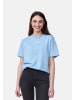 smiler. T-Shirt laugh. in BLAU