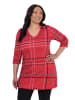 Ulla Popken Longshirt in dunkel weinrot