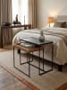 KADIMA DESIGN Wohnzimmertisch | Mango/Stein, 2er Set, Industrial