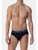 Schiesser Rio Slip / Unterhose 95/5 Organic Cotton in Schwarz