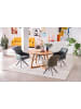home24 home24 drehbarer Armlehnenstuhl 2er-Set im modernen Stil in Grau