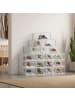 SONGMICS 18er-Set: Schuhbox Dennys in Transparent-Weiß - (B)23.1 x (H)14.3 x (T)33.3 cm