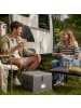 relaxdays 2 x Aufbewahrungsbox für Geschirr "Gläser" in Grau