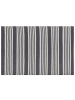 Beliani Outdoorteppich DELHI in Schwarz/Grau - (W) 120 x (H) 0.5 x (L) 180 cm