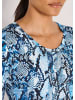 MADELEINE Modisches Oberteil mit Animal-Print in marine / nebelblau / multicolor